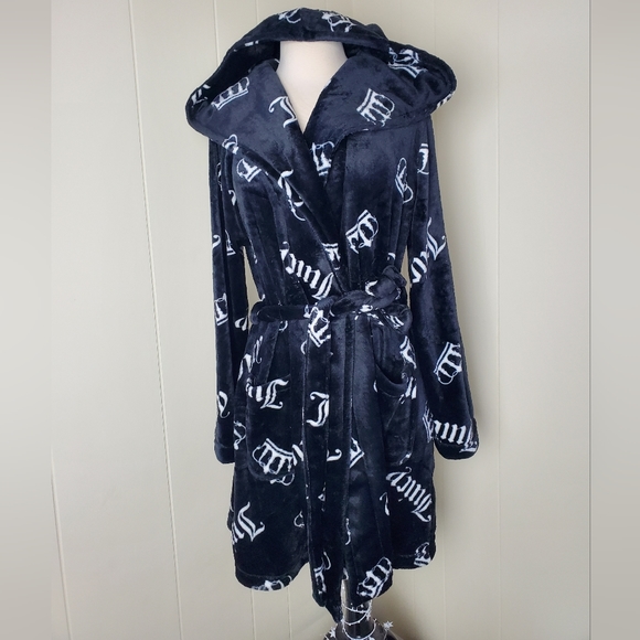 JUICY COUTURE black crown robe - Picture 1 of 3